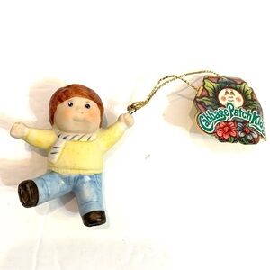 1984 Cabbage Patch Kids OAA Inc Porcelain Christmas Tree Ornament W/Tag